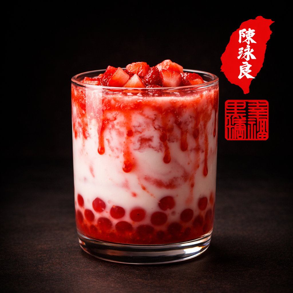 Strawberry Boba Milk Xing Fu Tang